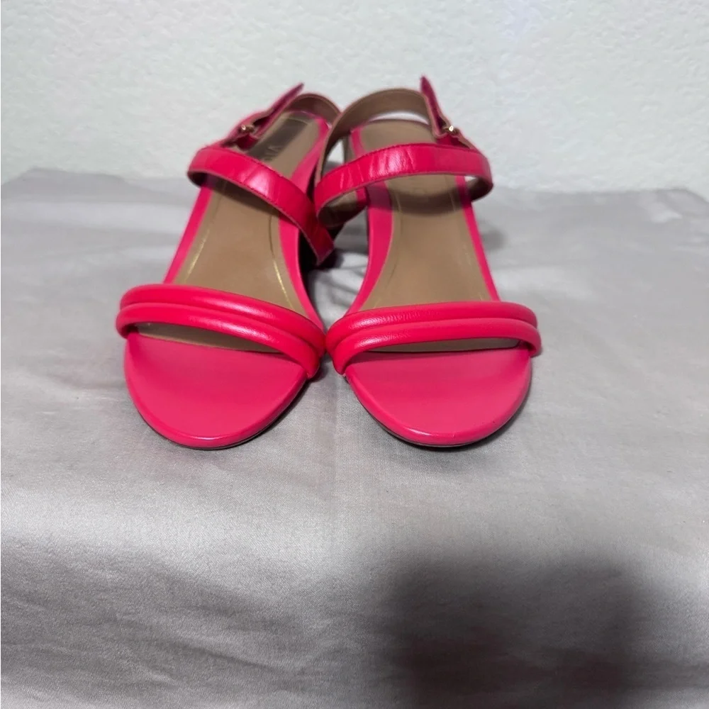 VIONIC Emmy Women's Size 9/EU 41 Coral Pink Orthotic Slingback 3" Wedge Sandals - Picture 5 of 11